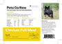 Pets Go Raw Repas complet au poulet en vrac