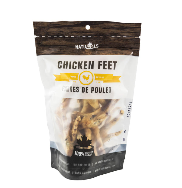 Naturawls Friandises déshydratées aux pattes de poulet pour chiens