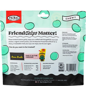 Primal FriendChips Matter Friandises pour chiens au poulet et bouillon.