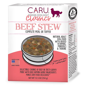 Caru Classics Ragoût de bœuf Nourriture humide pour chiens sans grain