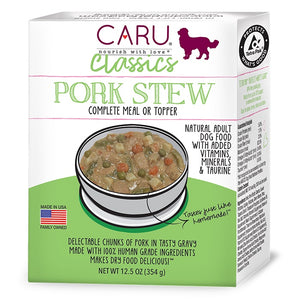 Caru Classics Pork Stew Grain-Free Wet Dog Food