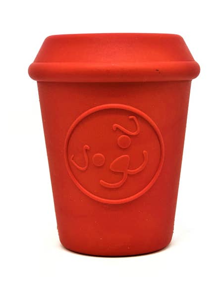 Sodapup MuttsKickButt Jouet distributeur de friandises Coffee Cup pour chiens, Rose