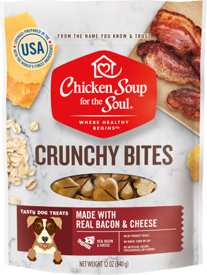 Chicken Soup for the Soul Friandises Croquantes au Bacon et Fromage pour Chiens, 12-oz.