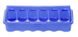 Miller Double-Tuff Small Plastic Ground Poultry Feeder, 8-in