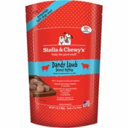 Stella & Chewy's Dandy Agneau Galettes de dîner 1,5 oz Nourriture crue congelée sans céréales pour chiens, 3 lb