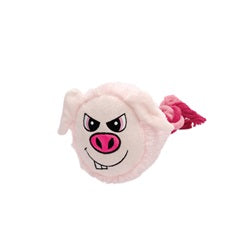 Dogit Stuffies Big Head Friend Pig Dog Toy, 9-in