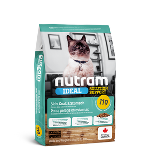 Nutram Ideal I19 Solution Support Skin, Coat & Stomach Cat Food
