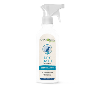 Amazonia Shampoing Sec Pour Chien "Dry Bath" Nettoyant En Profondeur, 16.9-oz