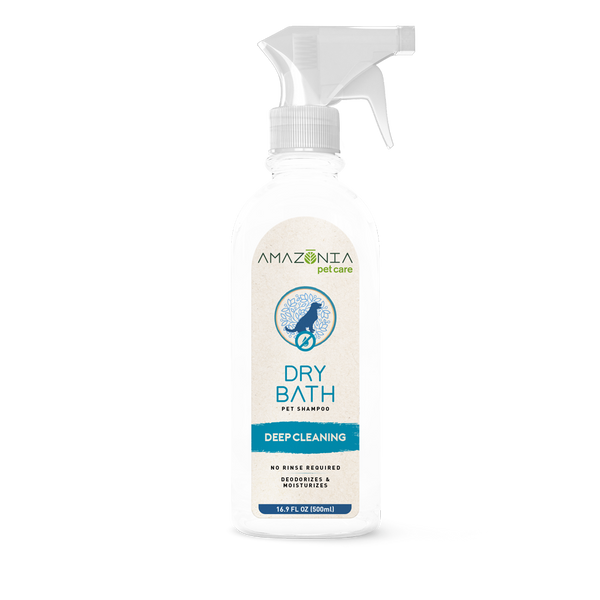Amazonia Shampoing Sec Pour Chien "Dry Bath" Nettoyant En Profondeur, 16.9-oz