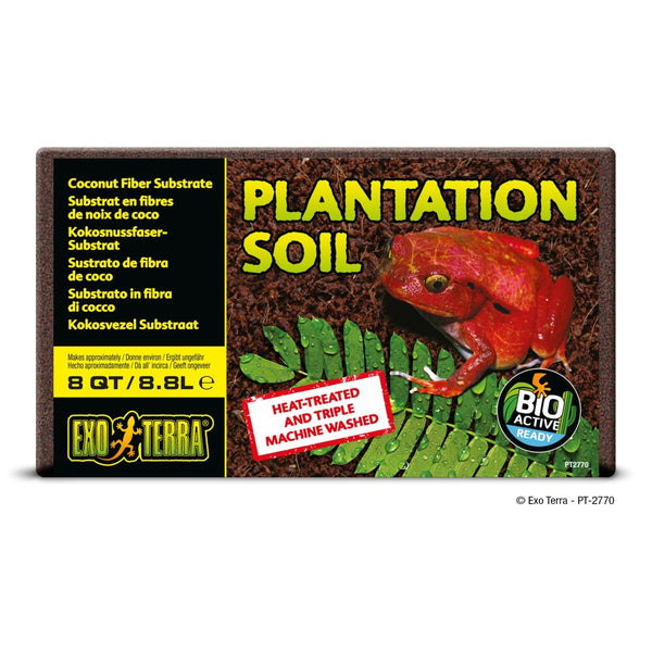 Exo Terra Plantation Soil Brick Tropical Terrarium Reptile Substrate