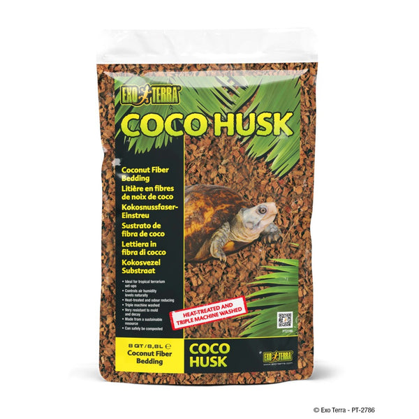 Exo Terra Coco Husk Tropical Terrarium Reptile Substrate