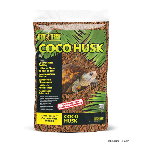 Exo Terra Coco Husk Tropical Terrarium Reptile Substrate