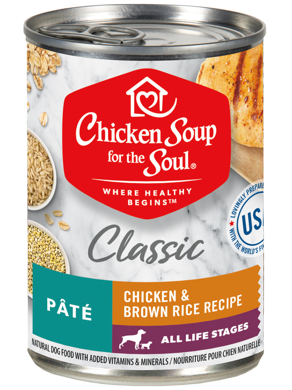 Chicken Soup Classic Dog Chicken & Brown Rice Pate, 13-oz