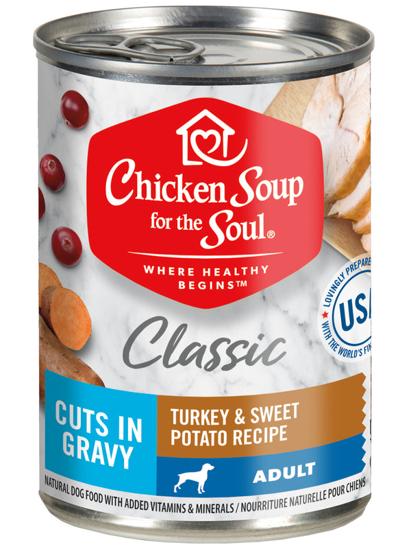 Chicken Soup Classic Dog Turkey & Sweet Potato Cuts in Gravy