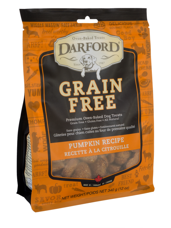 Darford Baked Pumpkin Recipe with Mixed Vegetables Grain-Free Dog Treats, 12-oz