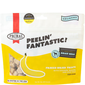Primal Peelin Fantastic Chicken & Banana with Goat Milk Freeze-Dried Dog Treats