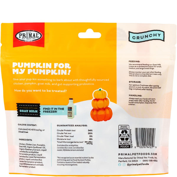 Primal Pumpkin For My Pumpkin Chicken with Goat Milk Freeze-Dried Dog Treats