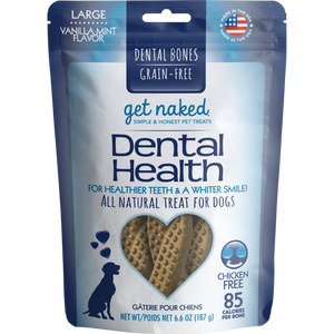Get Naked Dental Health Dental Bone Grain-Free Dog Treats, Large