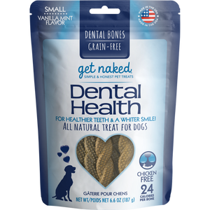 Get Naked Dental Health Dental Bone Grain-Free Dog Treats, Small
