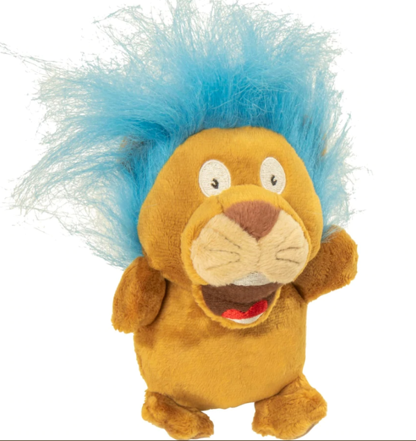 GoDog Silent Squeak Jouet pour chien Crazy Hair Lion