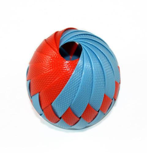 Goli Designs Roli Ball Cat Toy, Orange & Aqua