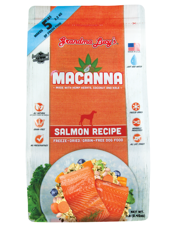 Grandma Lucy's Macanna Salmon Freeze-Dried Grain-Free Dog Food