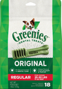 Greenies Original Regular Dental Dog Treats, 18-oz, 18-count