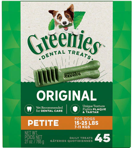 Greenies Original Petite Dental Dog Treats, 27-oz, 45-count