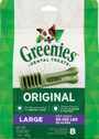 Greenies Original Large Dental Dog Treats, 12-oz, 8-count