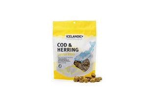 Icelandic+ Combo Fish Bites Dog Treat, Cod & Herring