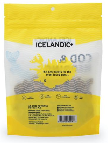 Icelandic+ Combo Fish Bites Dog Treat, Cod & Herring
