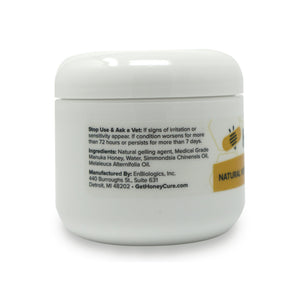 HoneyCure Pommade vétérinaire à base de miel de Manuka pour soins des plaies, pot