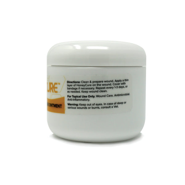 HoneyCure Pommade vétérinaire à base de miel de Manuka pour soins des plaies, pot