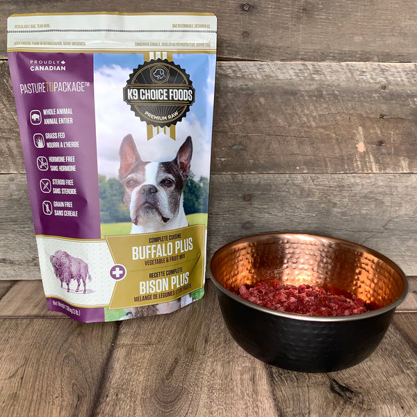 K9 Choice Lil Guys Plus Bison Nourriture crue congelée pour chiens