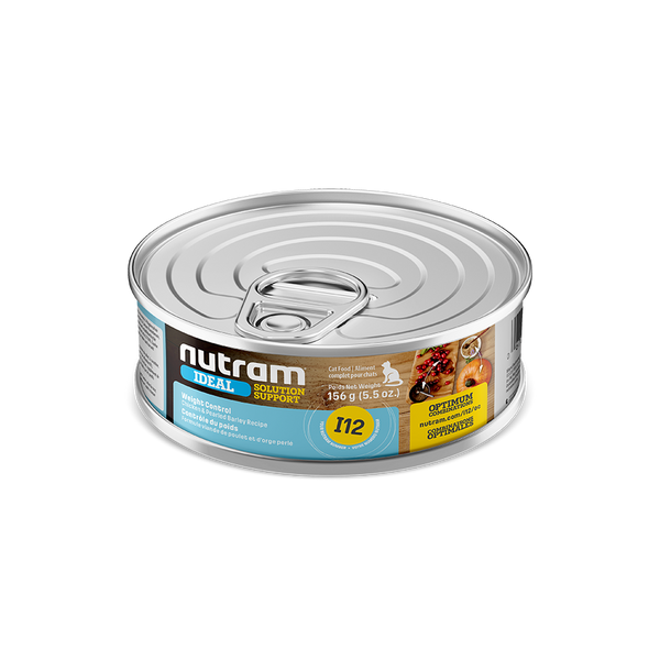 Nutram Ideal I12 Solution Weight Control Chicken & Pearled Barely Wet Cat Food