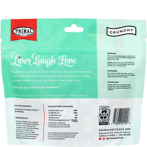 Primal Liver, Laugh, Love Simply Chicken Freeze-Dried Dog Treats