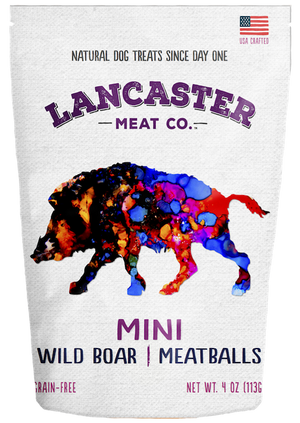Lancaster Meat Co Mini Meatballs Wild Boar, 4-oz