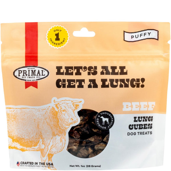 Primal Let's All Get A Lung Beef Dog Treats