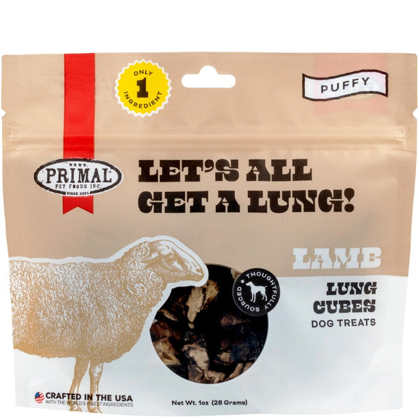 Primal Let's All Get A Lung Lamb Dog Treats
