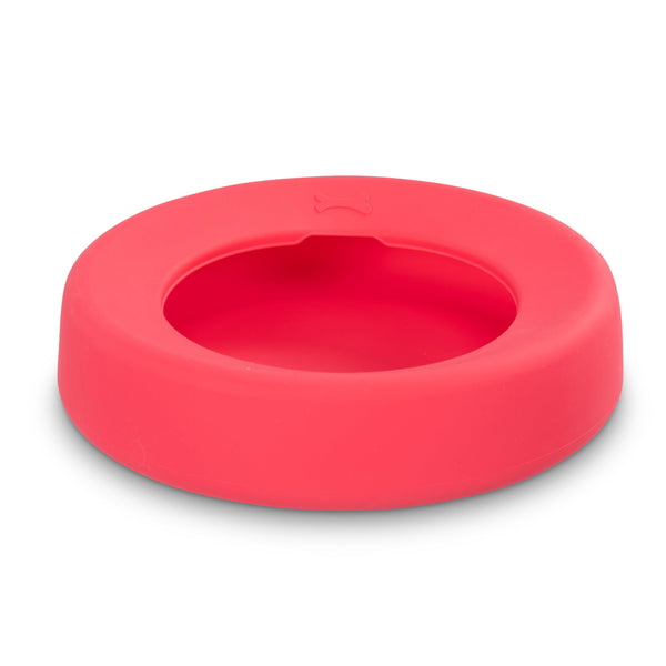 Messy Mutts Bol de voyage en silicone anti-éclaboussures pour chien, pastèque