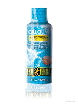 Exo Terra Calcium Liquid Reptile & Amphibian Supplement, 4-fl-oz