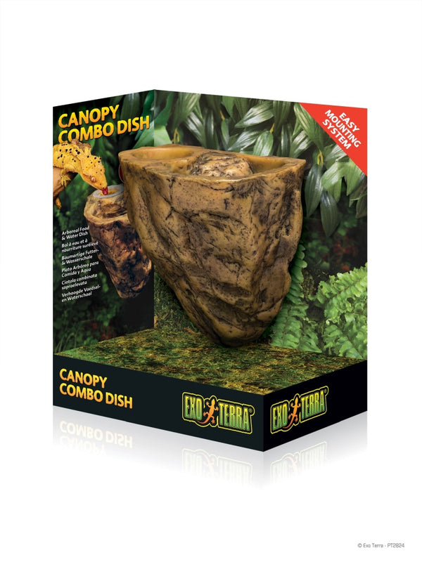 Exo Terra Mangeoire combo Canopy pour reptiles.