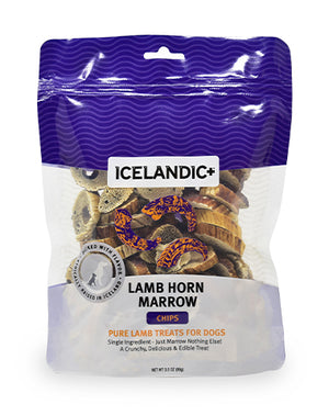 Icelandic+ Lamb Horn Marrow Chips Dog Treats