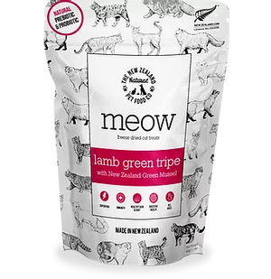 New Zealand Natural Pet Food Meow Panse verte d'agneau Friandises lyophilisées pour chats