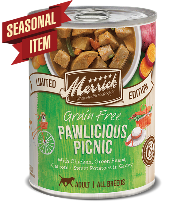 Merrick Édition Limitée Sans Céréales Pawlicious Picnic Pâtée pour chiens adultes en conserve