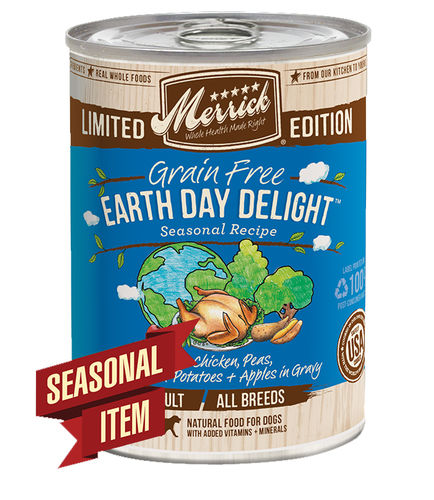 Merrick Édition Limitée Sans Céréales Earth Day Delight Nourriture en conserve pour chiens adultes