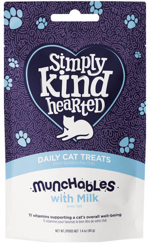 Simply Kind Hearted Cat Munchables With Milk