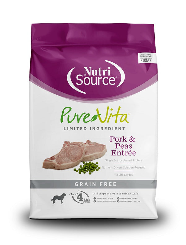 PureVita Limited Ingredient Pork & Peas Entree Grain-Free Dry Dog Food