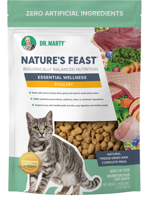 Dr. Marty Nature's Feast Essential Wellness Poultry Freeze-Dried Cat Food