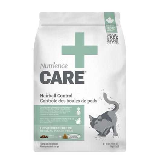 Nourriture sèche pour chats Nutrience Care Contrôle des boules de poils au poulet